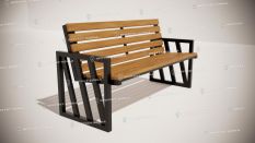 Кованые скамейки - Скамейка Сити купить дешево в Воронеже