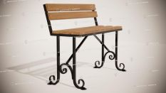 Скамейки ритуальные - Ладья со спинкой купить дешево в Воронеже