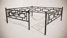 Кованые ограды - Прямоугольник 15 цена