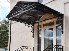 Кованые козырьки и навесы - «Протект Ковка»